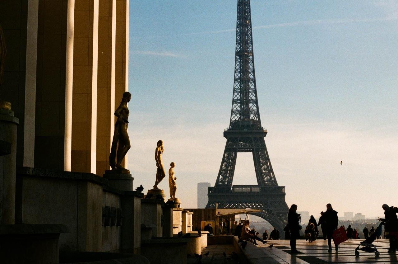 La tour Eiffel vue depuis le Trocadéro
